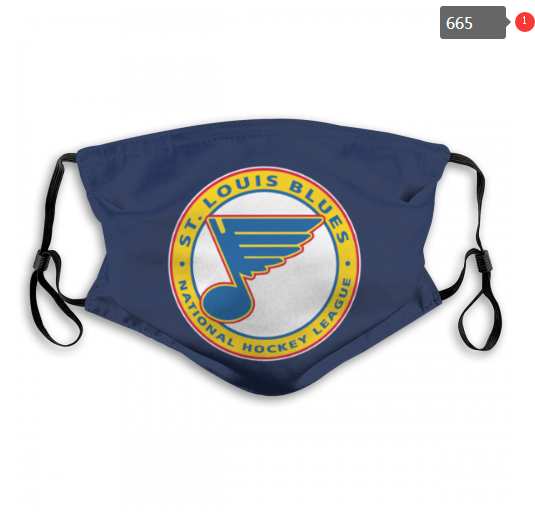 NHL St.Louis Blues #1 Dust mask with filter->nhl dust mask->Sports Accessory